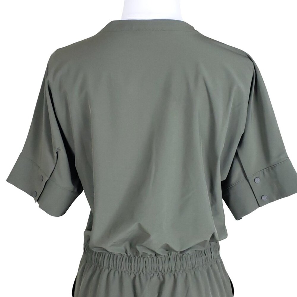 T by Talbots Lightweight Small Dress Popover Olive Green SunWell UPF +50 - Picture 6 of 14